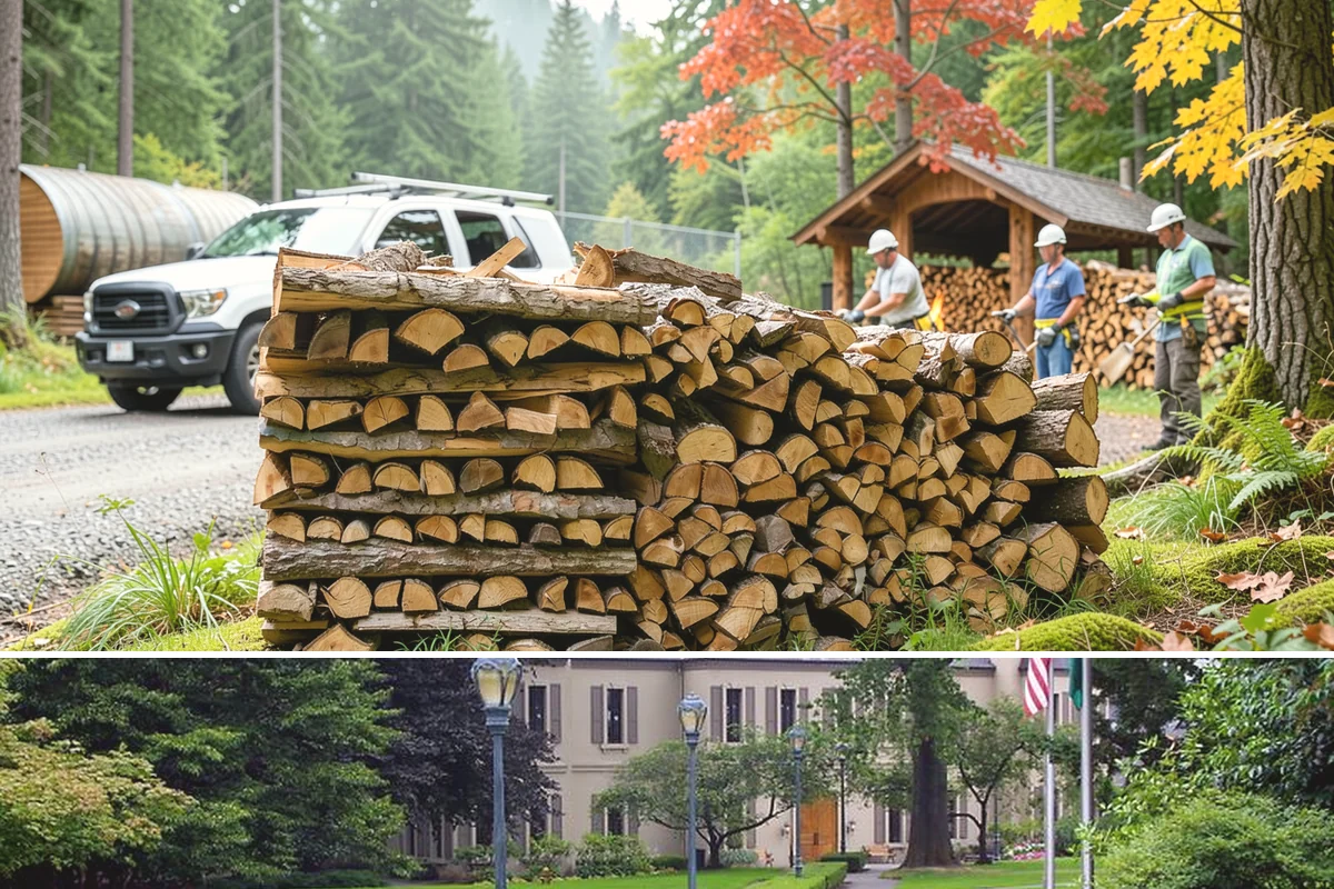 Outdoor Fireplace Wood in Woodinville, King County, WA - Outdoor fireplaces get heavy use in spring and fall shoulder seasons, so stock up ahead of those months.