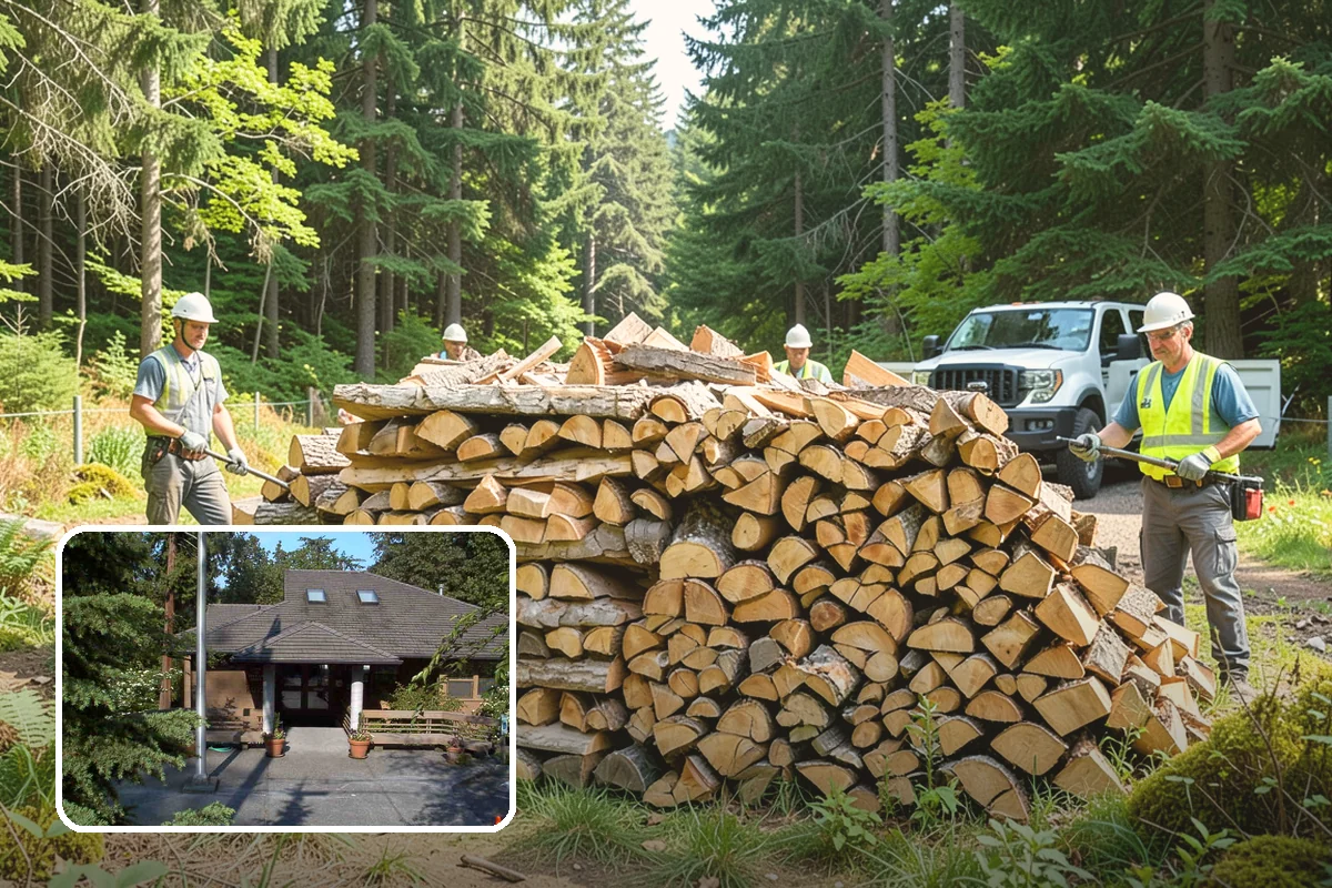 Outdoor Fireplace Wood in Yarrow Point, King County, WA - Seasoned for a clean, steady flame