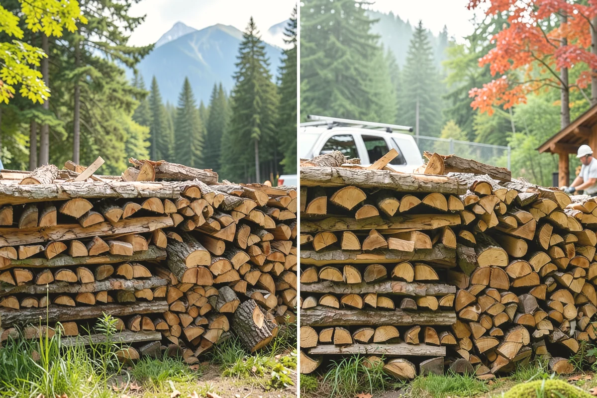 Outdoor Stacking in Anacortes, Skagit County, WA - Deliver the ordered volume to your chosen spot