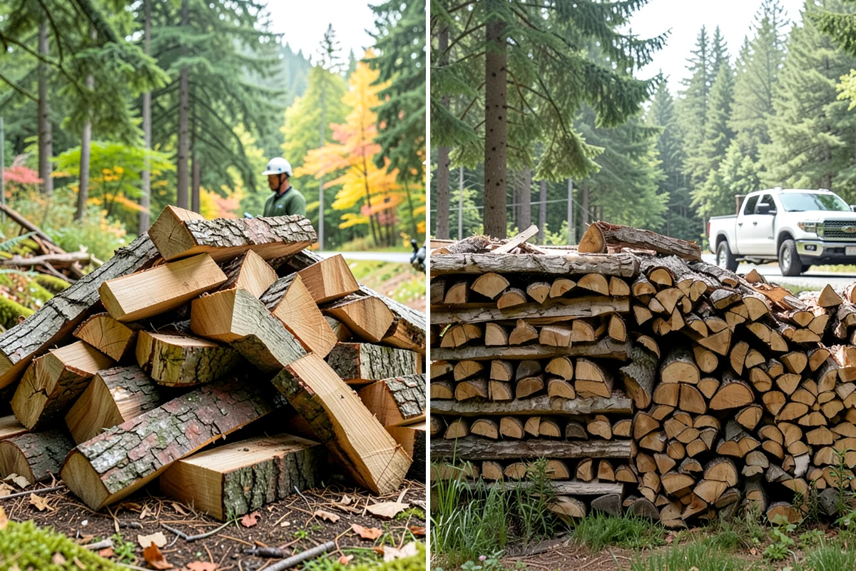 Outdoor Stacking in Arlington, Snohomish County, WA - Deliver the ordered volume to your chosen spot