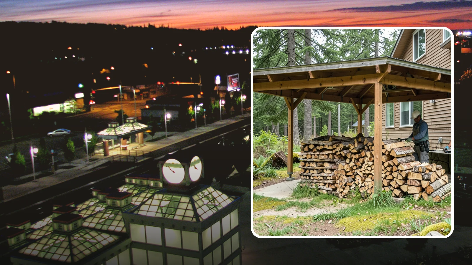 Outdoor Stacking in Auburn, King County, WA - We stack your delivered firewood outdoors in stable, well-ventilated rows built to season fast and stand up to PNW weather.