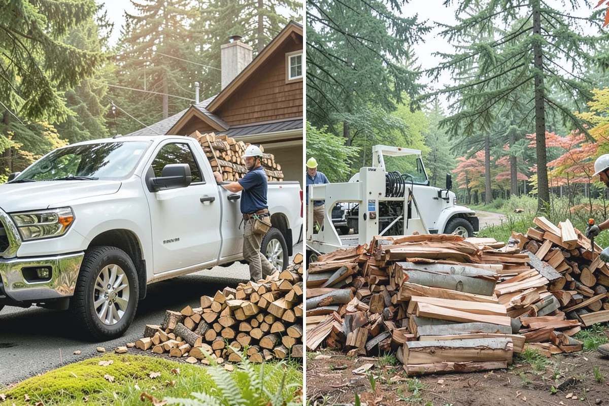 Outdoor Stacking in Auburn, King County, WA - Deliver the ordered volume to your chosen spot