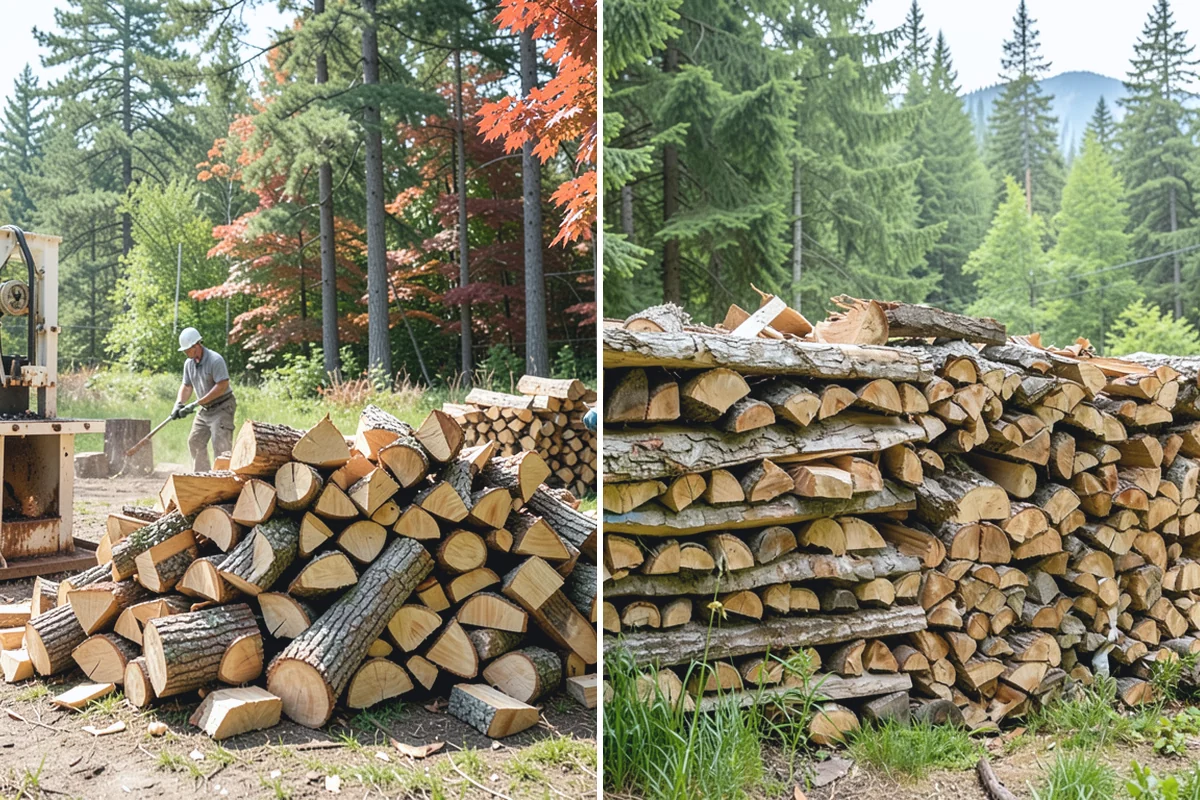 Outdoor Stacking in Beaux Arts Village, King County, WA - Deliver the ordered volume to your chosen spot
