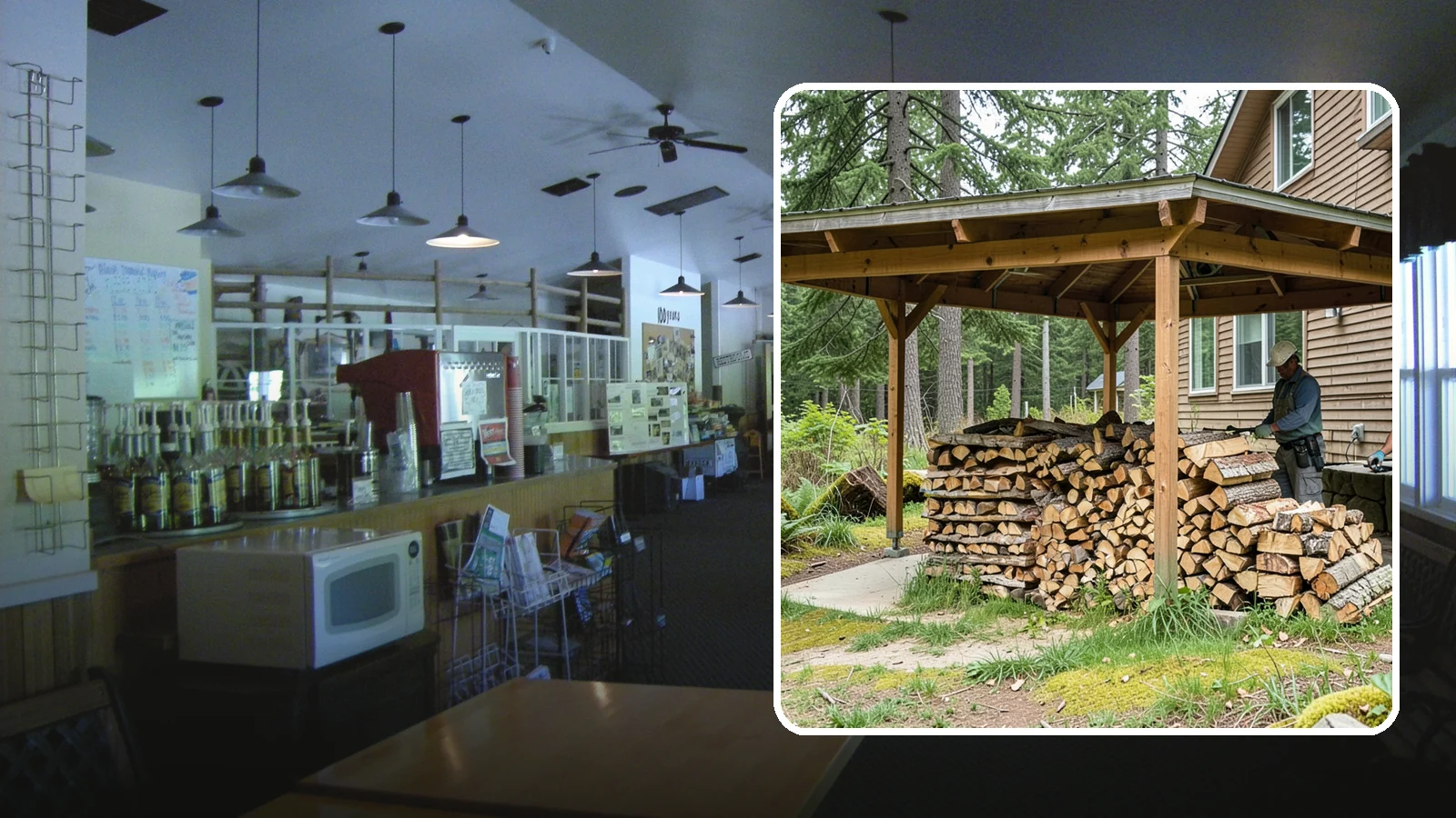 Outdoor Stacking in Black Diamond, King County, WA - We stack your delivered firewood outdoors in stable, well-ventilated rows built to season fast and stand up to PNW weather.