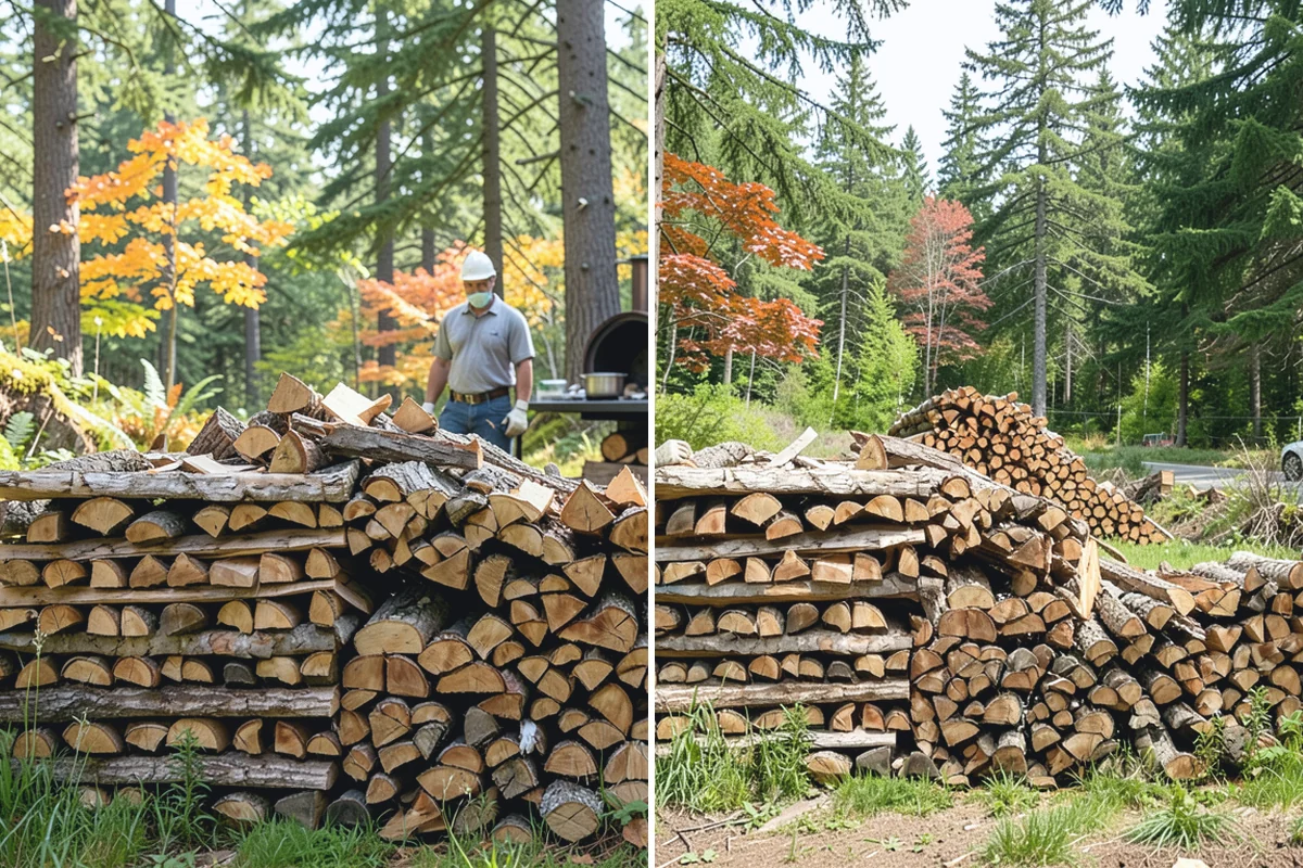 Outdoor Stacking in Bonney Lake, Pierce County, WA - Deliver the ordered volume to your chosen spot