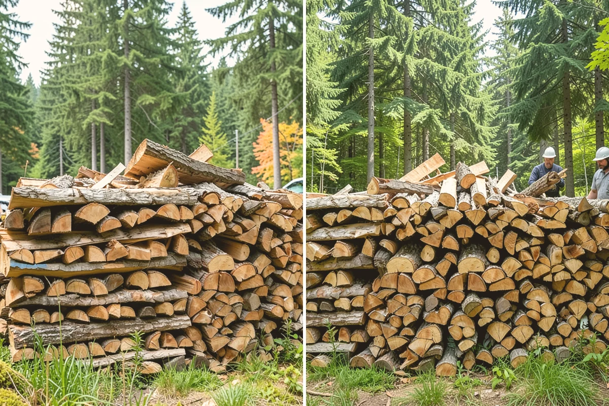 Outdoor Stacking in Bothell, King County, WA - Deliver the ordered volume to your chosen spot