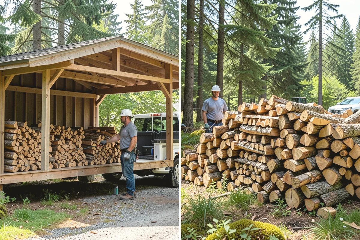 Outdoor Stacking in Burien, King County, WA - Deliver the ordered volume to your chosen spot