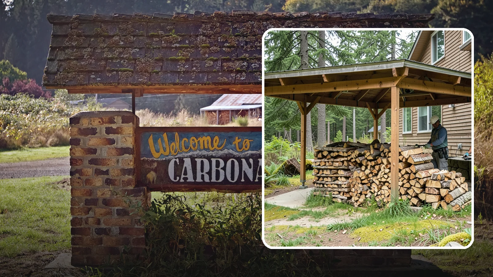Outdoor Stacking in Carbonado, Pierce County, WA - We stack your delivered firewood outdoors in stable, well-ventilated rows built to season fast and stand up to PNW weather.