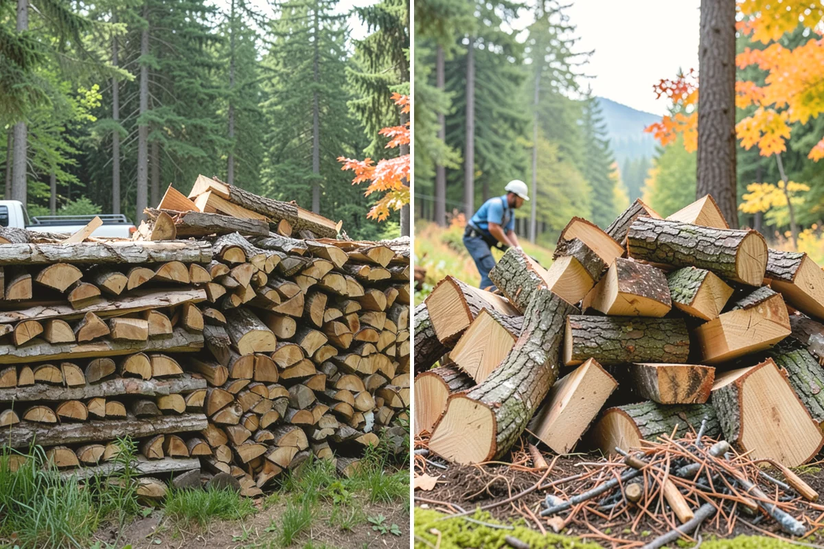 Outdoor Stacking in Carbonado, Pierce County, WA - Deliver the ordered volume to your chosen spot