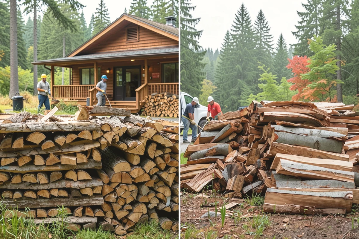 Outdoor Stacking in Carnation, King County, WA - Deliver the ordered volume to your chosen spot