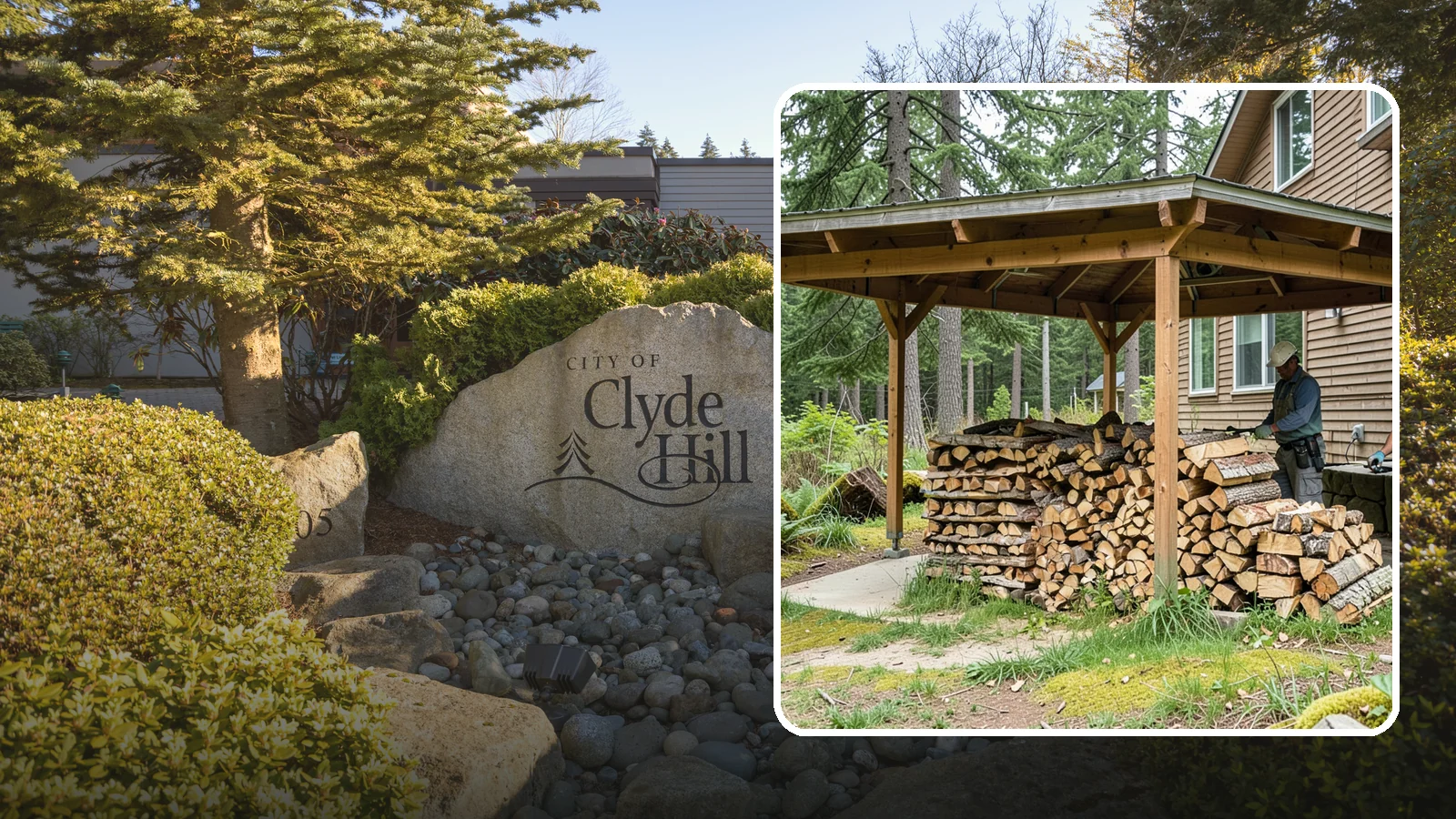 Outdoor Stacking in Clyde Hill, King County, WA - We stack your delivered firewood outdoors in stable, well-ventilated rows built to season fast and stand up to PNW weather.