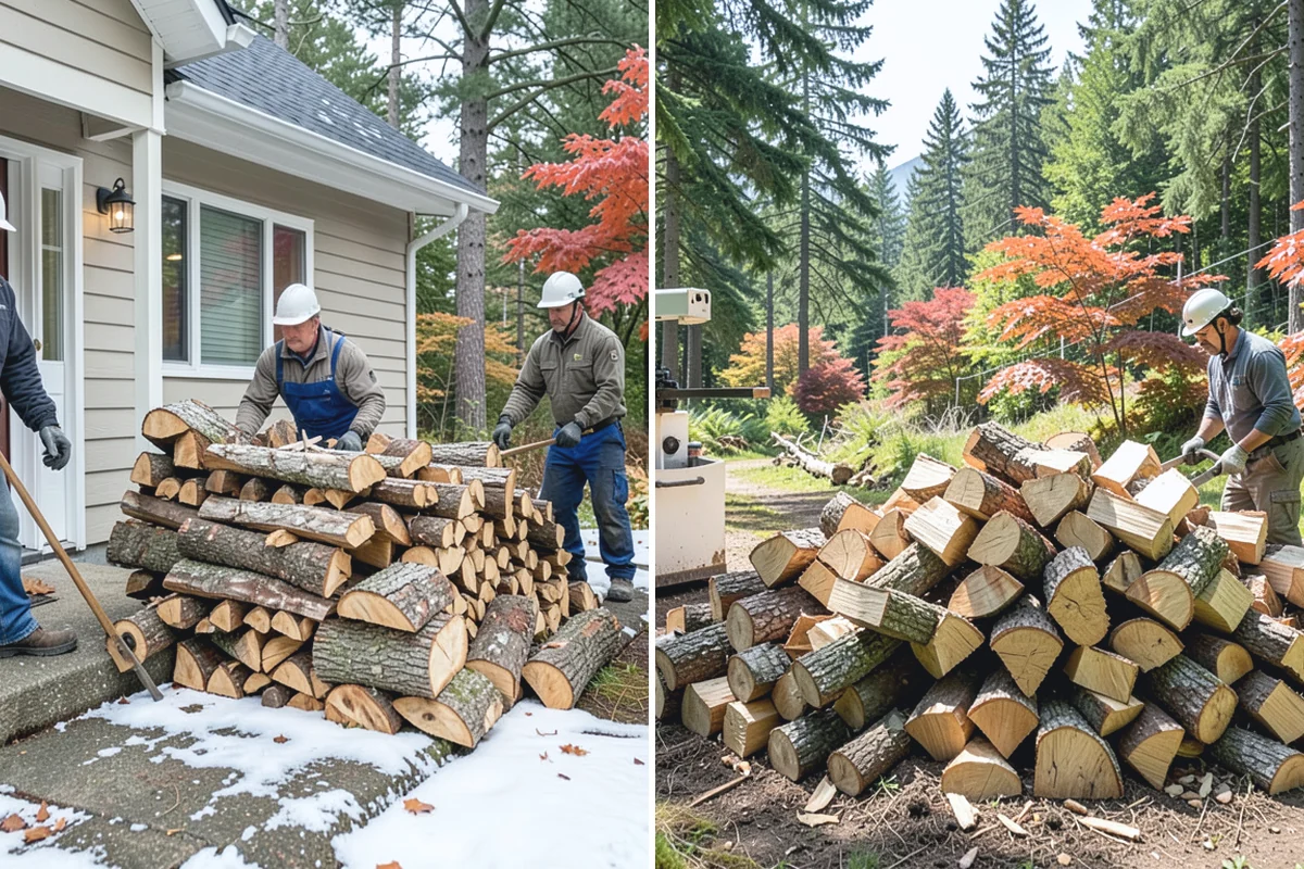 Outdoor Stacking in Darrington, WA - Deliver the ordered volume to your chosen spot