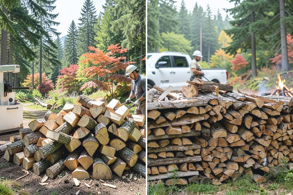 Outdoor Stacking in Des Moines, King County, WA - Deliver the ordered volume to your chosen spot