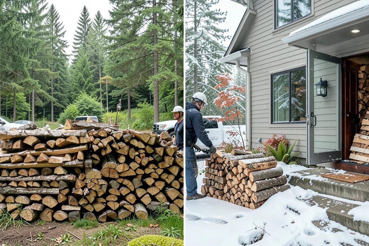 Outdoor Stacking in DuPont, Pierce County, WA - Deliver the ordered volume to your chosen spot