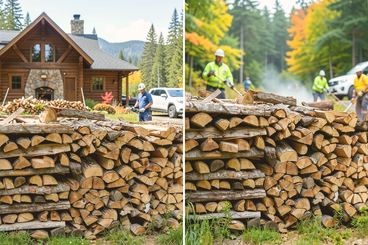 Outdoor Stacking in Edmonds, Snohomish County, WA - Deliver the ordered volume to your chosen spot