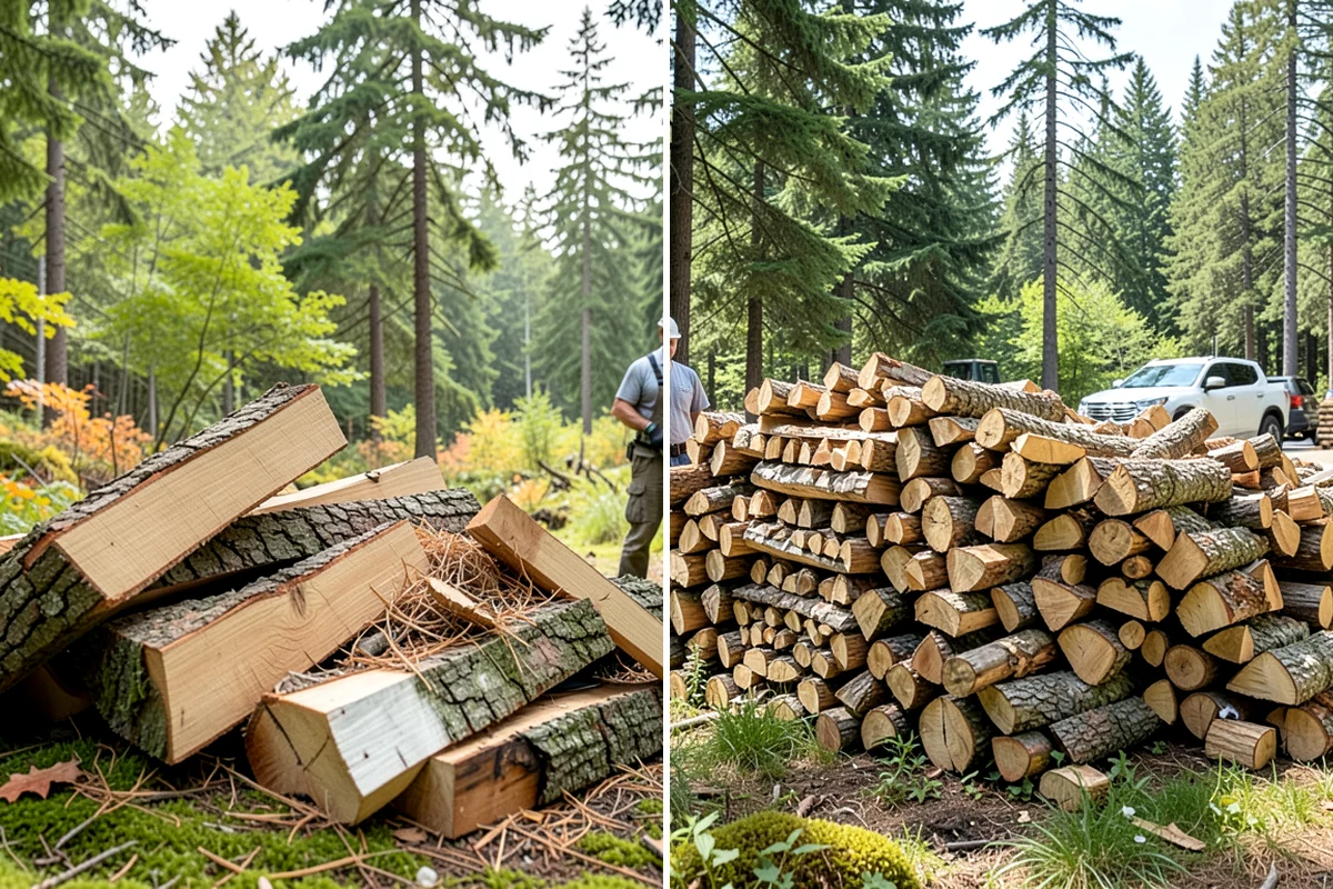 Outdoor Stacking in Everett, Snohomish County, WA - Deliver the ordered volume to your chosen spot