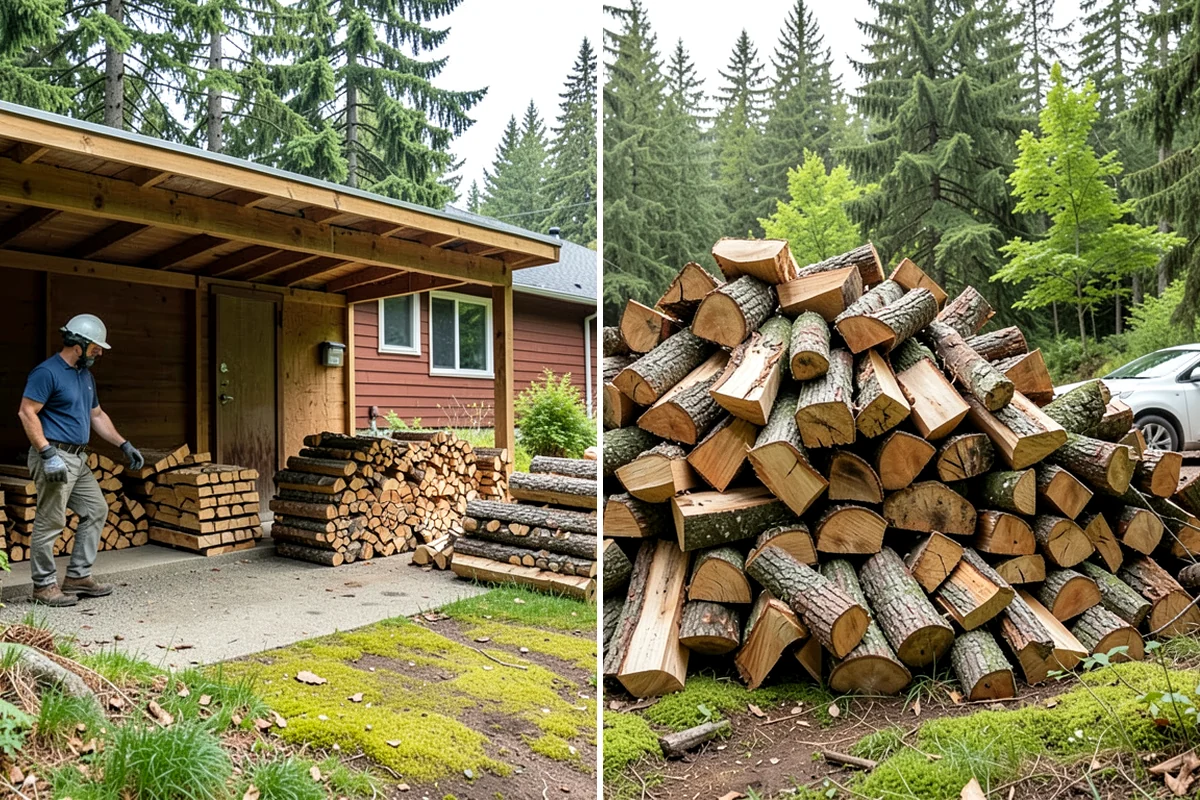 Outdoor Stacking in Fircrest, Pierce County, WA - Deliver the ordered volume to your chosen spot