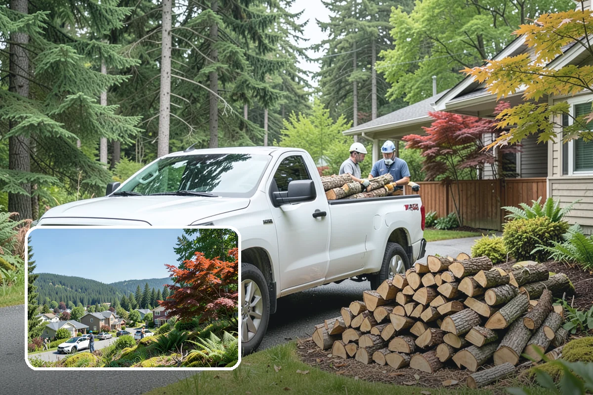 Outdoor Stacking in Index, Snohomish County, WA - Neat rows that dry far faster than a loose pile