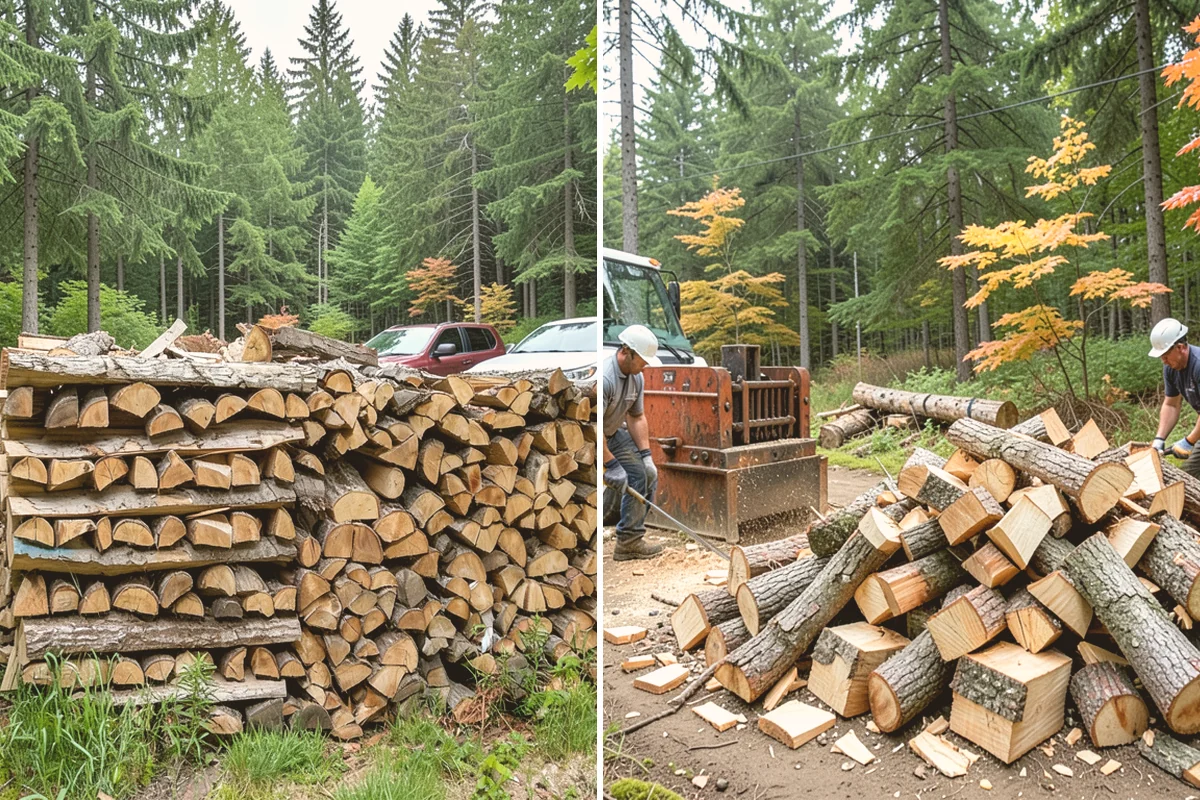 Outdoor Stacking in Index, Snohomish County, WA - Deliver the ordered volume to your chosen spot