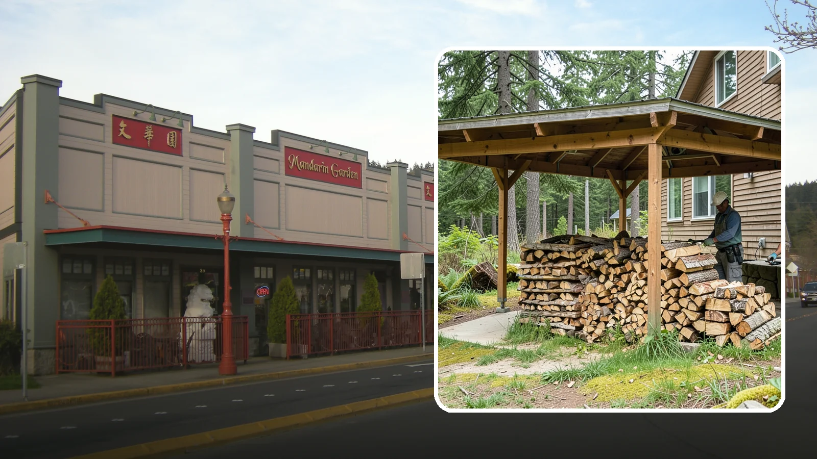 Outdoor Stacking in Issaquah, King County, WA - We stack your delivered firewood outdoors in stable, well-ventilated rows built to season fast and stand up to PNW weather.