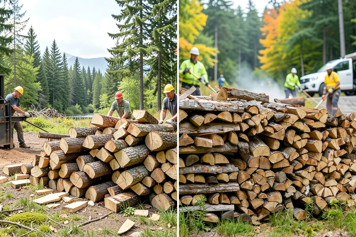 Outdoor Stacking in Kenmore, King County, WA - Deliver the ordered volume to your chosen spot