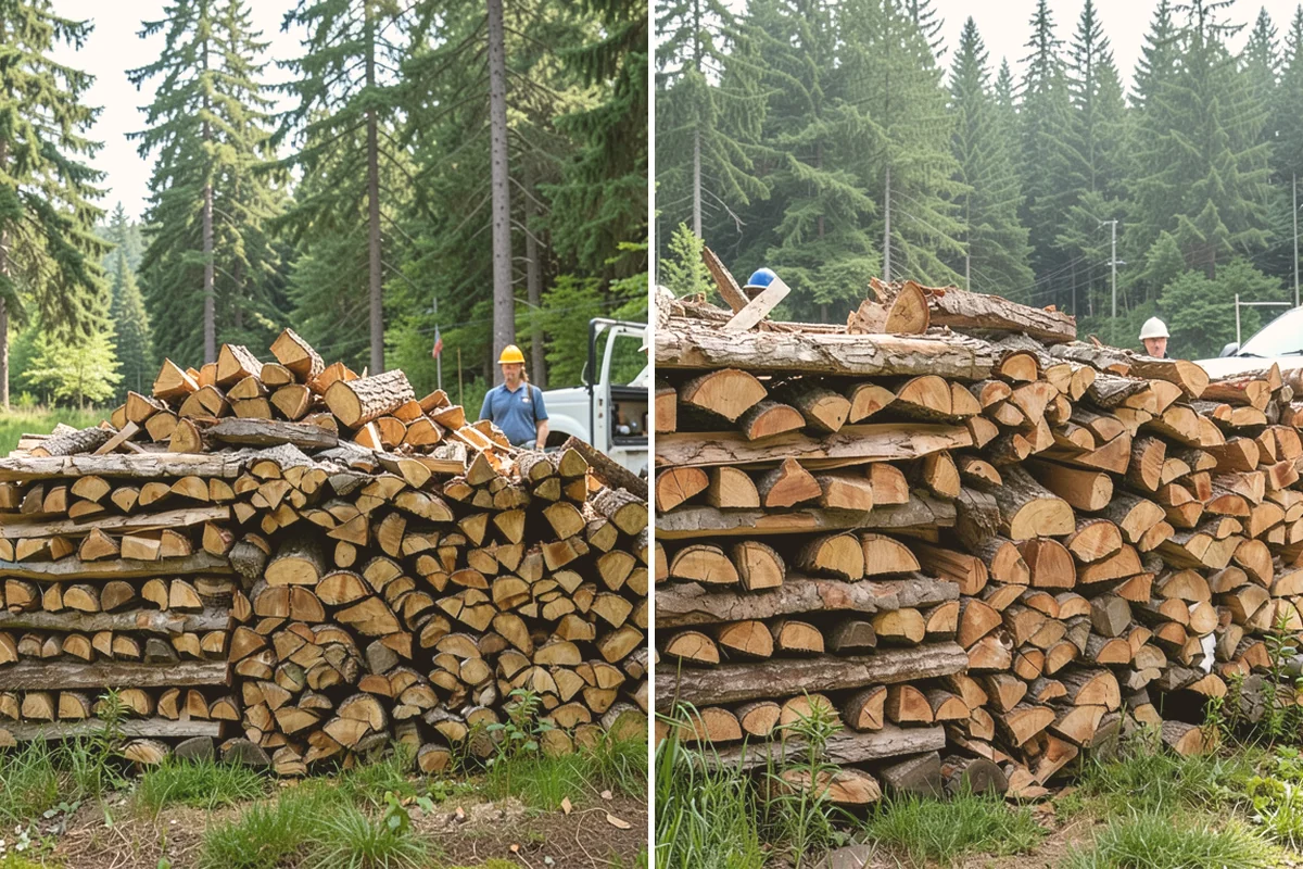 Outdoor Stacking in Lynnwood, Snohomish County, WA - Deliver the ordered volume to your chosen spot