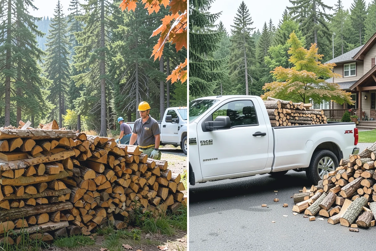 Outdoor Stacking in Medina, King County, WA - Deliver the ordered volume to your chosen spot