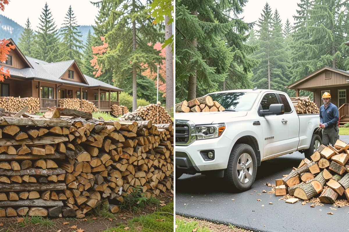 Outdoor Stacking in Milton, King County, WA - Deliver the ordered volume to your chosen spot