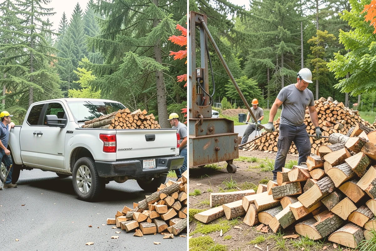 Outdoor Stacking in Mount Vernon, WA - Deliver the ordered volume to your chosen spot