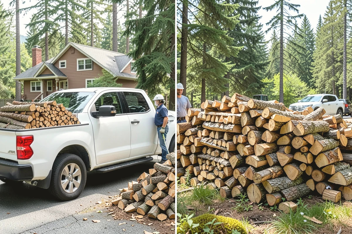 Outdoor Stacking in Mukilteo, Snohomish County, WA - Deliver the ordered volume to your chosen spot