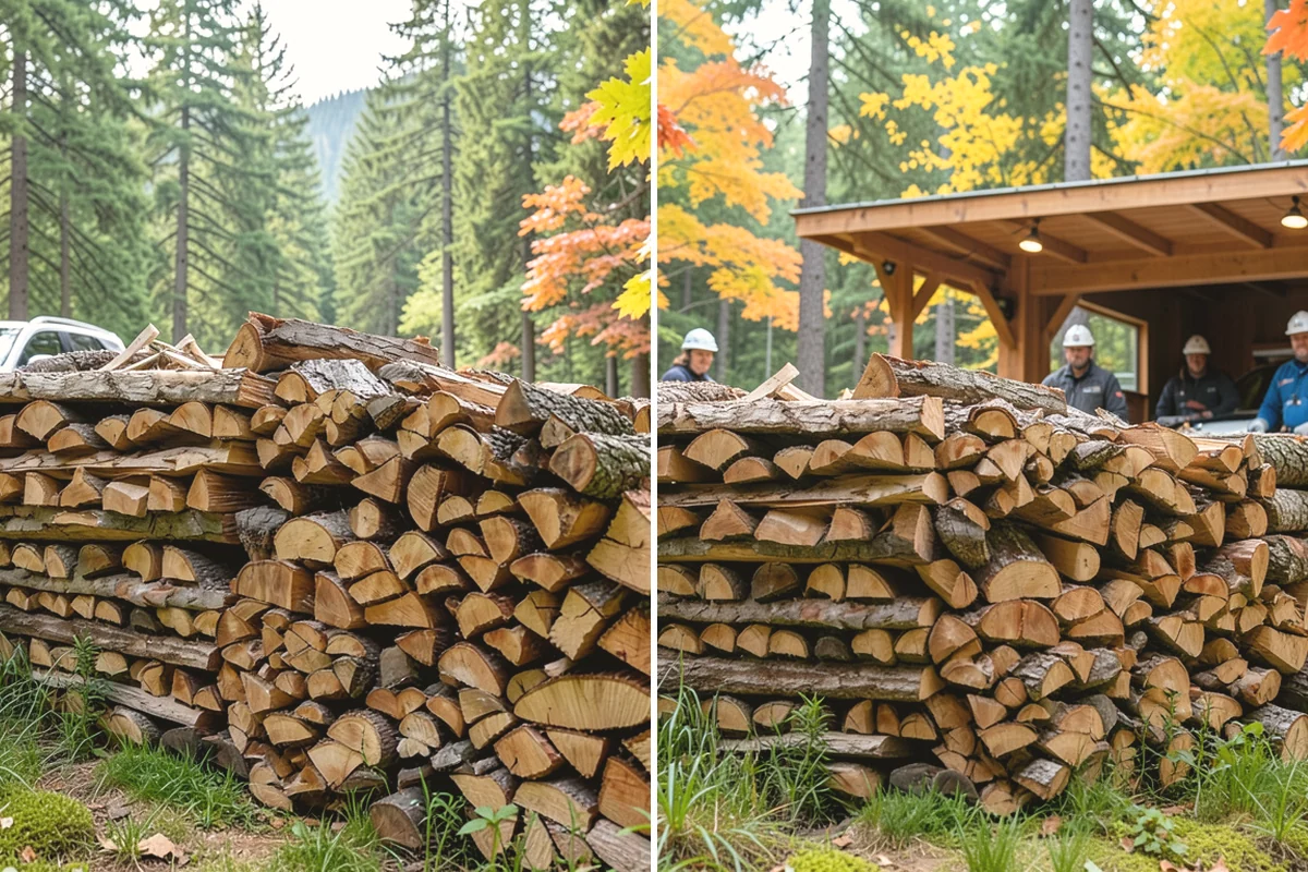 Outdoor Stacking in North Bend, King County, WA - Deliver the ordered volume to your chosen spot