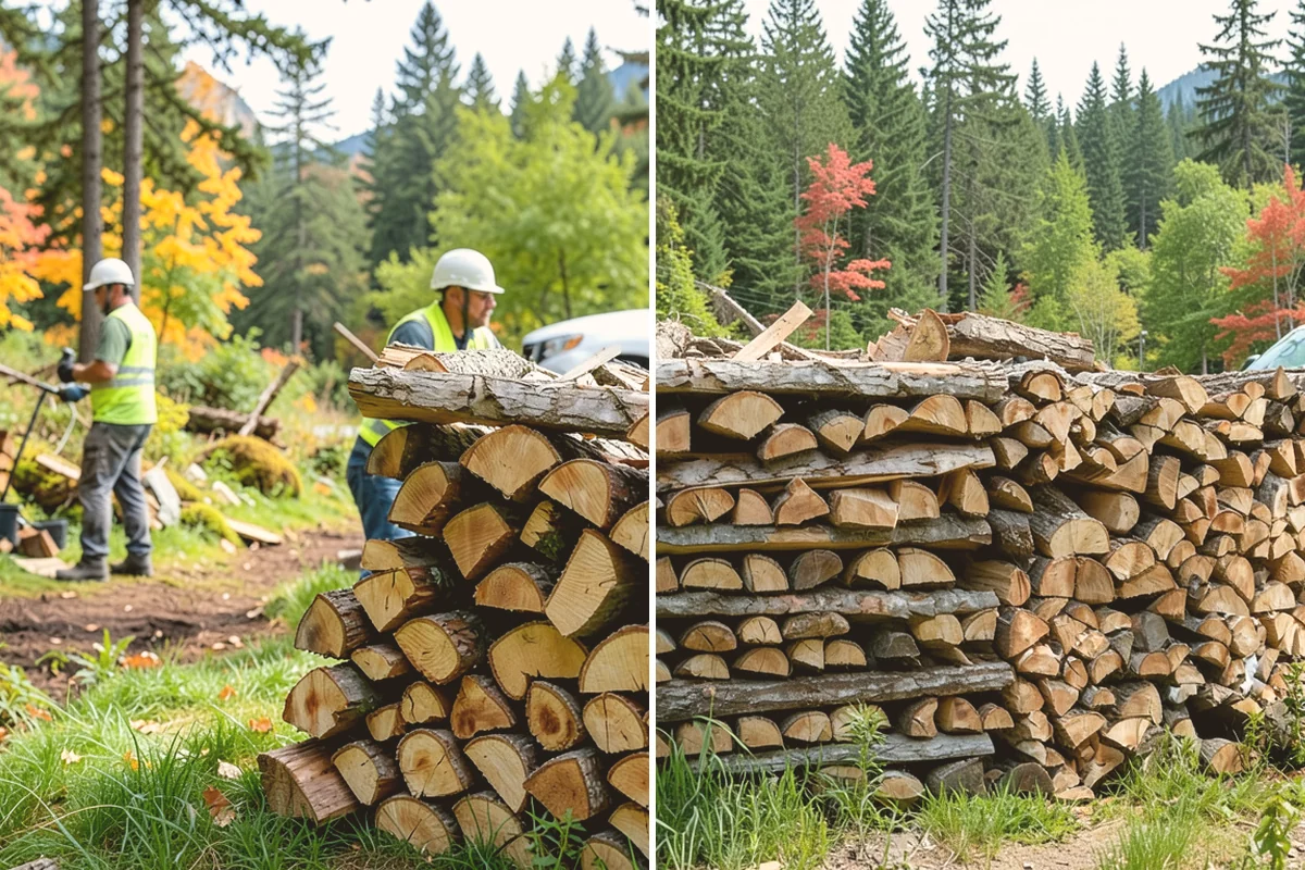 Outdoor Stacking in Orting, Pierce County, WA - Deliver the ordered volume to your chosen spot