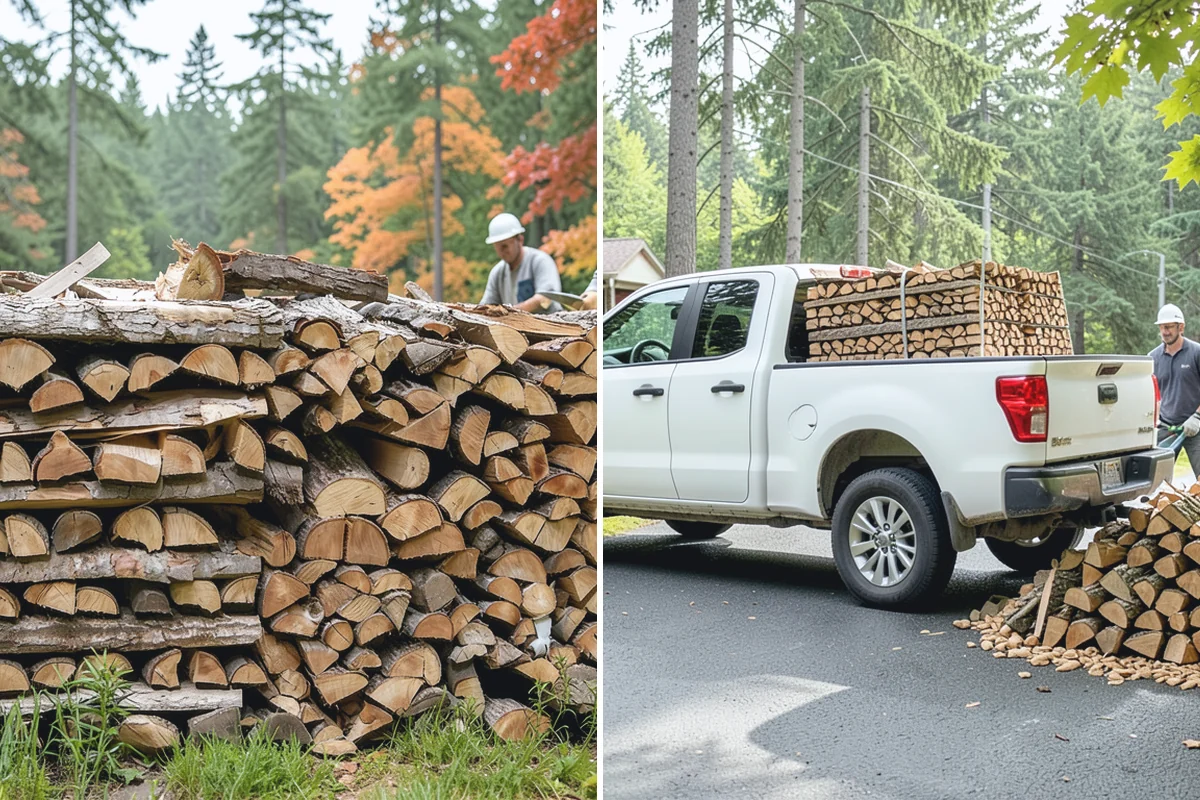 Outdoor Stacking in Redmond, King County, WA - Deliver the ordered volume to your chosen spot