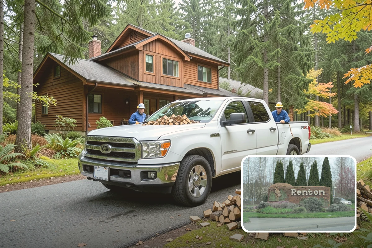 Outdoor Stacking in Renton, King County, WA - Neat rows that dry far faster than a loose pile