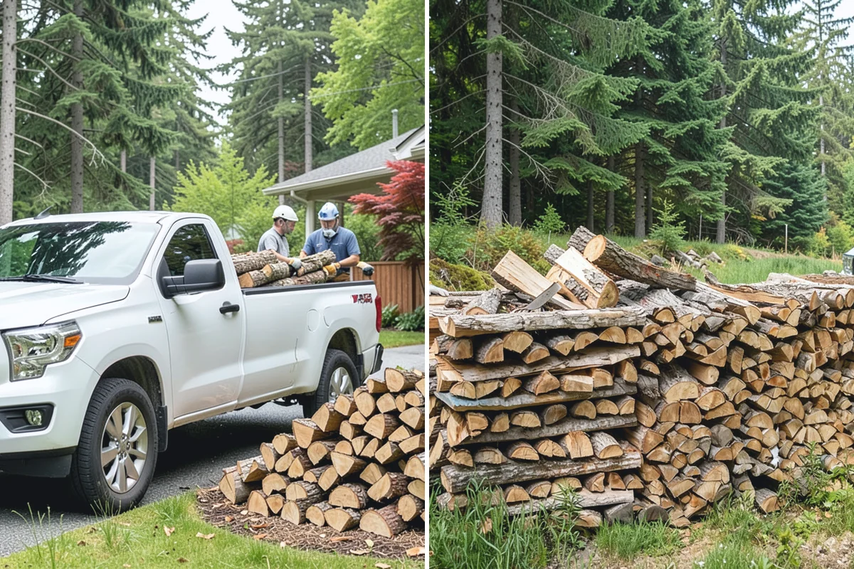 Outdoor Stacking in Roy, Pierce County, WA - Deliver the ordered volume to your chosen spot