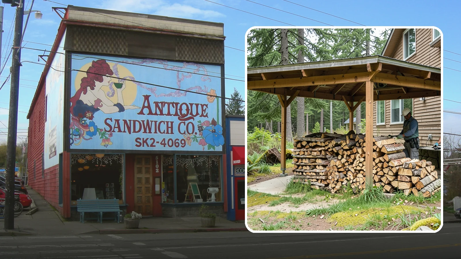 Outdoor Stacking in Ruston, Pierce County, WA - We stack your delivered firewood outdoors in stable, well-ventilated rows built to season fast and stand up to PNW weather.