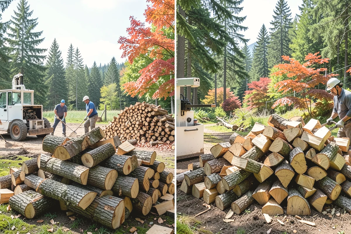 Outdoor Stacking in Ruston, Pierce County, WA - Deliver the ordered volume to your chosen spot