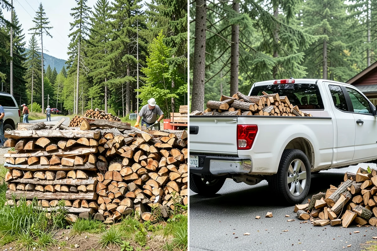 Outdoor Stacking in Sedro-Woolley, Skagit County, WA - Deliver the ordered volume to your chosen spot