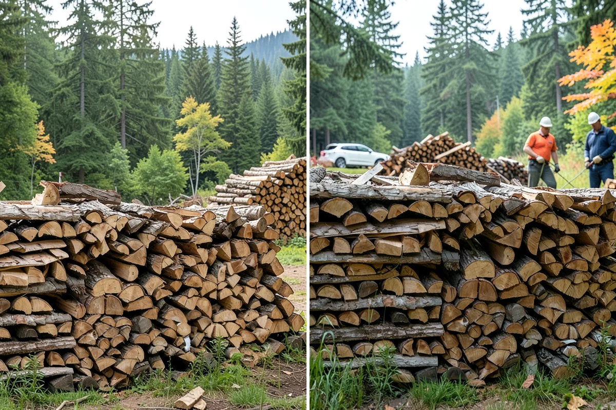 Outdoor Stacking in Snoqualmie, King County, WA - Deliver the ordered volume to your chosen spot