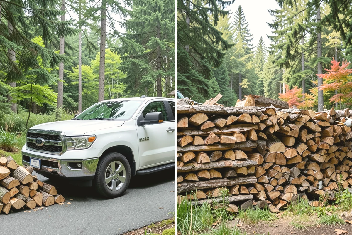 Outdoor Stacking in Steilacoom, Pierce County, WA - Deliver the ordered volume to your chosen spot