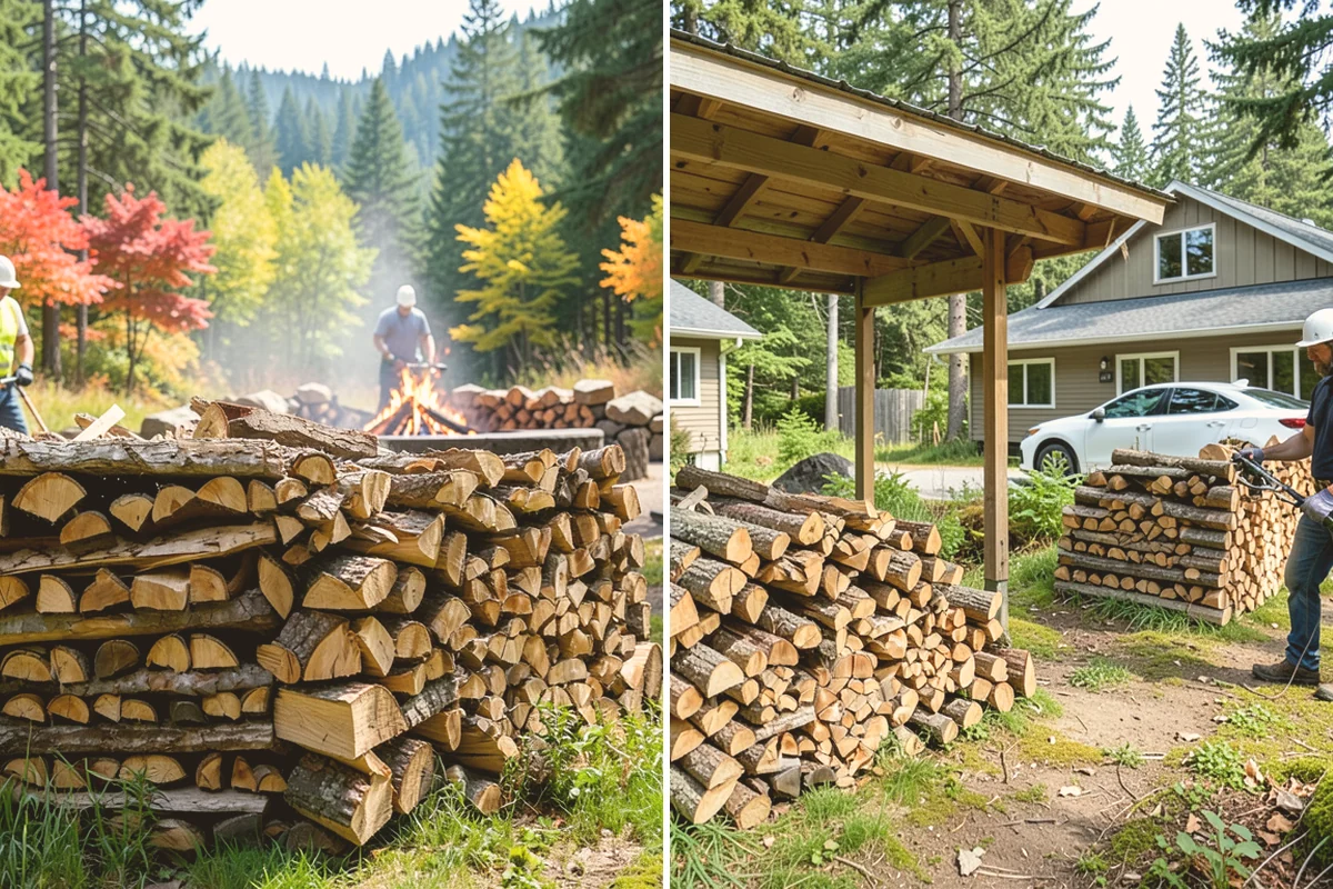 Palletized Firewood in Algona, King County, WA - Order the number of pallets you need