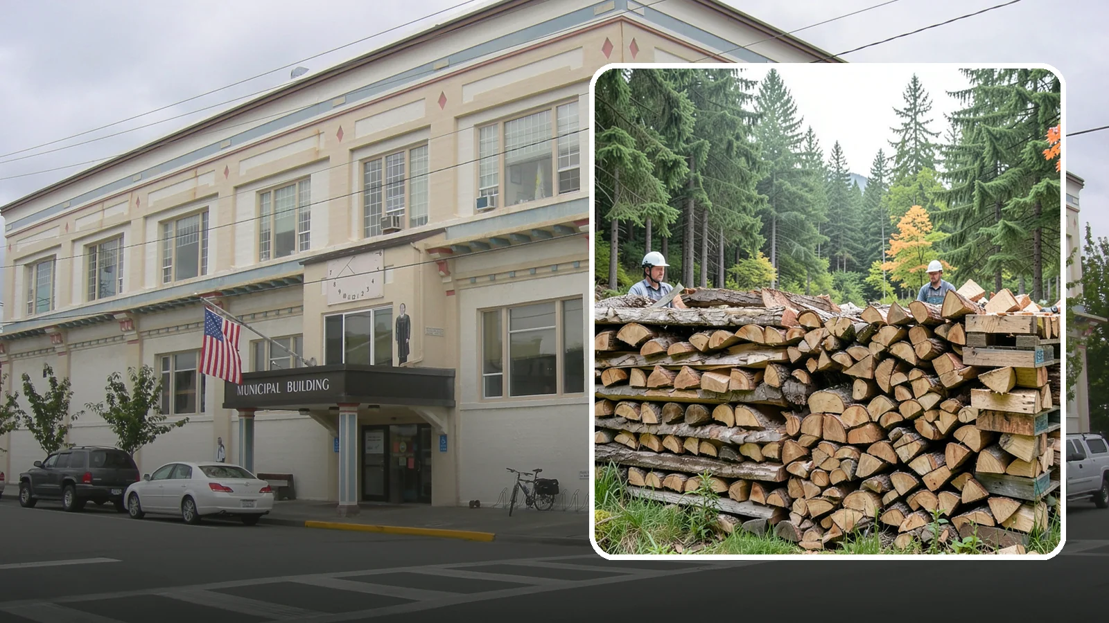 Palletized Firewood in Anacortes, Skagit County, WA - Firewood stacked and secured on pallets for clean handling, easy storage, and forklift transfer.