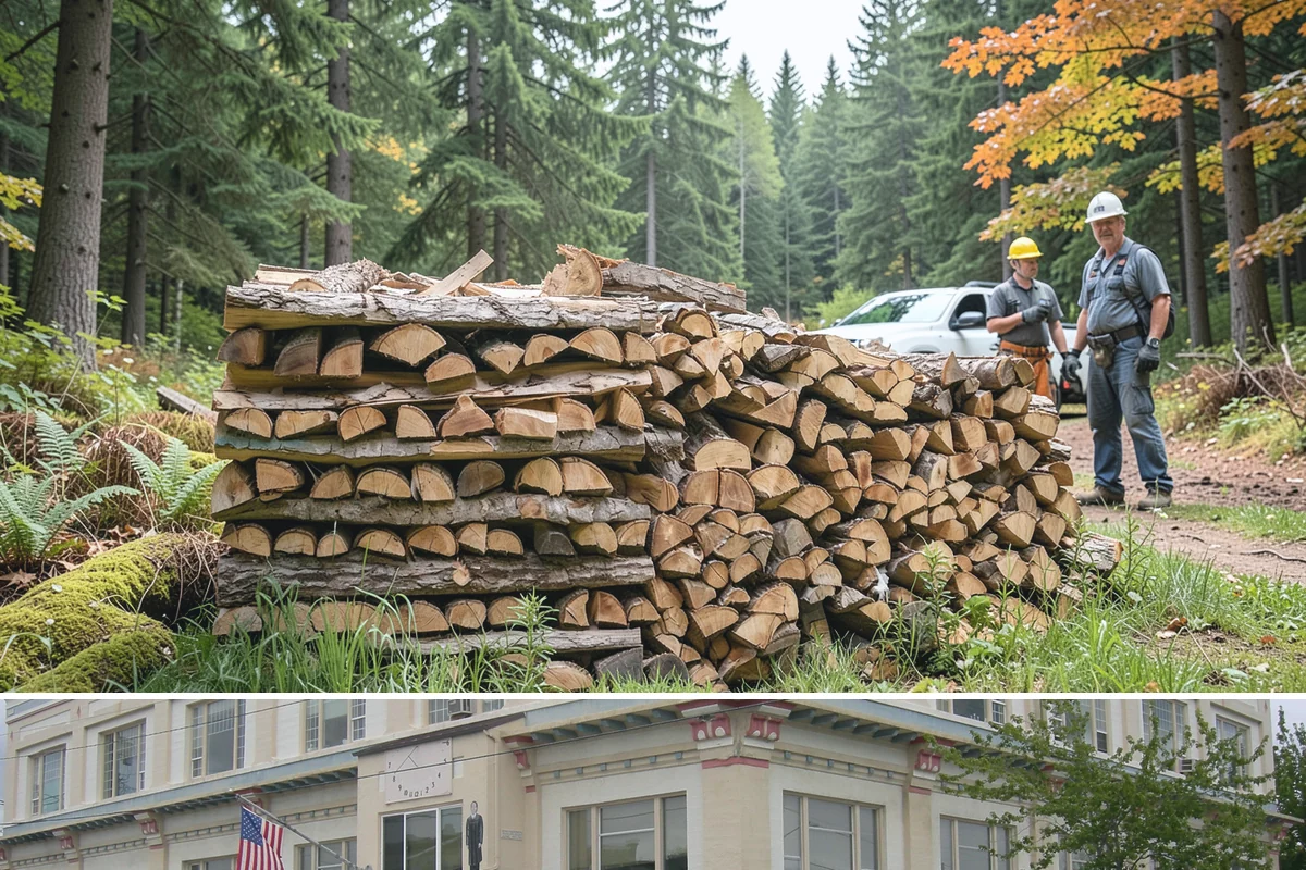 Palletized Firewood in Anacortes, Skagit County, WA - Palletized orders are popular ahead of fall and winter when clean bulk storage matters most.