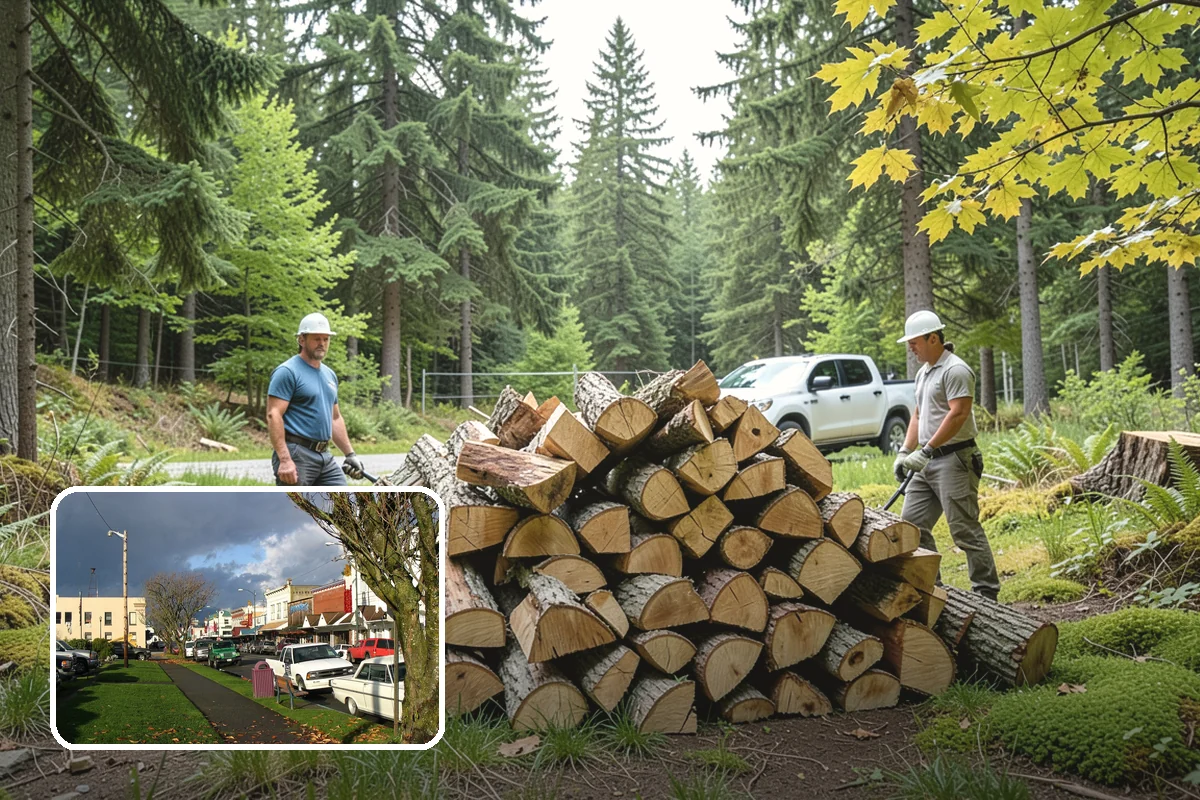 Palletized Firewood in Arlington, Snohomish County, WA - Clean, organized wood kept off wet ground