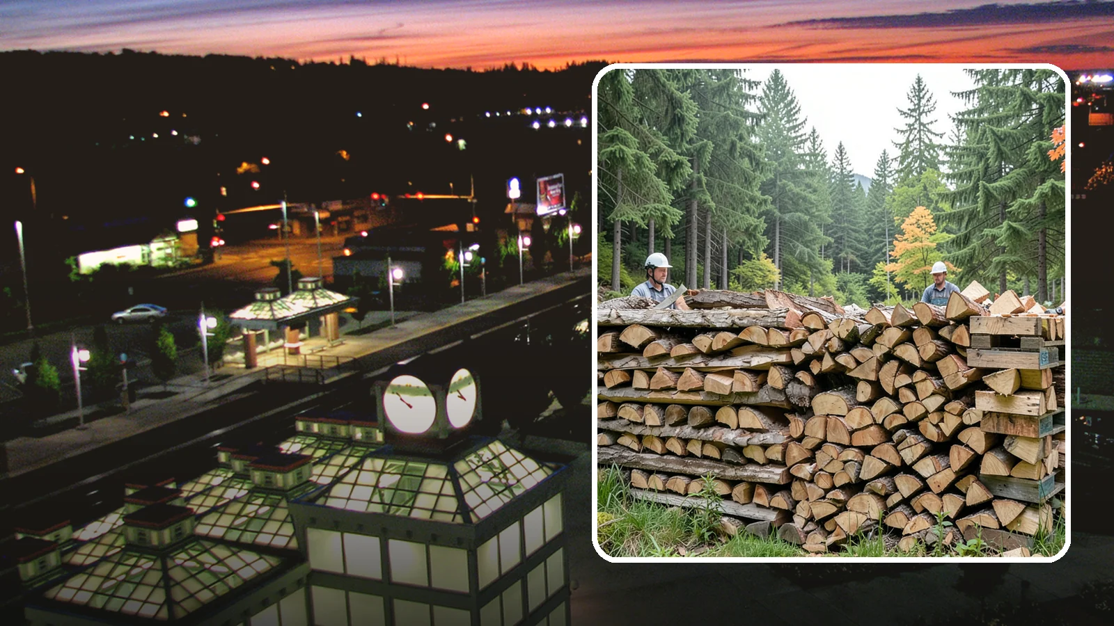 Palletized Firewood in Auburn, King County, WA - Firewood stacked and secured on pallets for clean handling, easy storage, and forklift transfer.