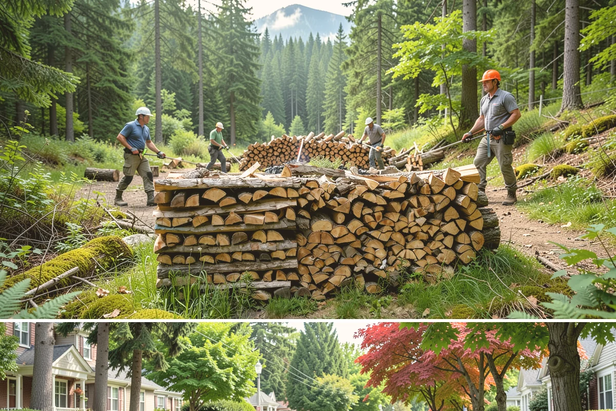 Palletized Firewood in Beaux Arts Village, King County, WA - Palletized orders are popular ahead of fall and winter when clean bulk storage matters most.