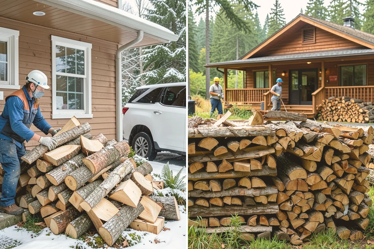 Palletized Firewood in Bellevue, King County, WA - Order the number of pallets you need