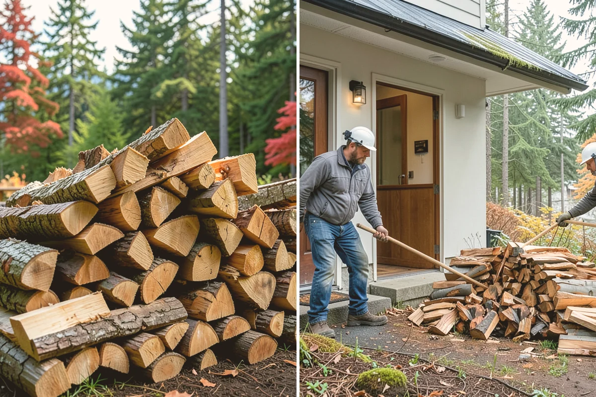 Palletized Firewood in Bothell, King County, WA - Order the number of pallets you need