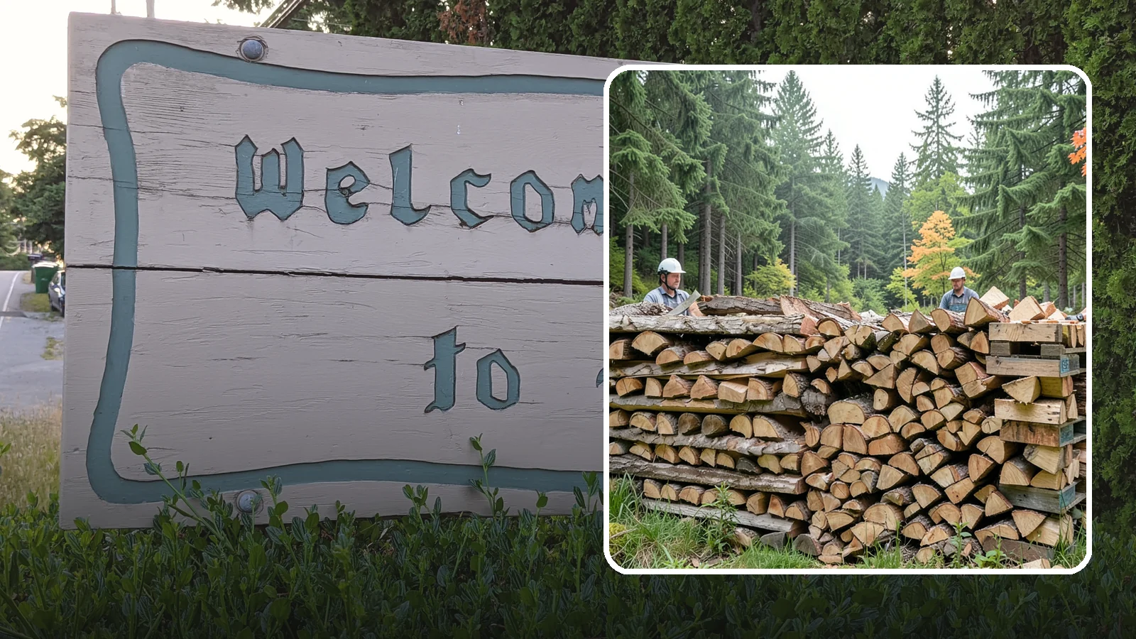 Palletized Firewood in Brier, Snohomish County, WA - Firewood stacked and secured on pallets for clean handling, easy storage, and forklift transfer.