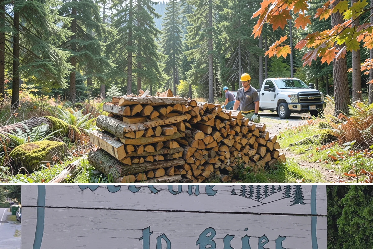 Palletized Firewood in Brier, Snohomish County, WA - Palletized orders are popular ahead of fall and winter when clean bulk storage matters most.
